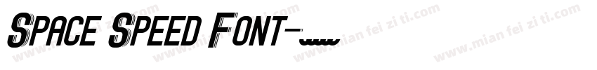 Space Speed Font字体转换